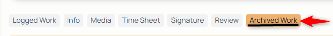 archived work tab