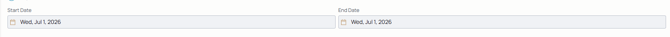 date range selectorss