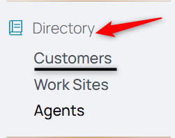 directory customer tab
