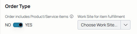 order toggle yes